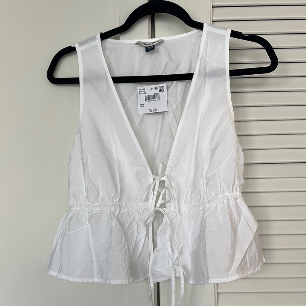 American Eagle Front Tie Top